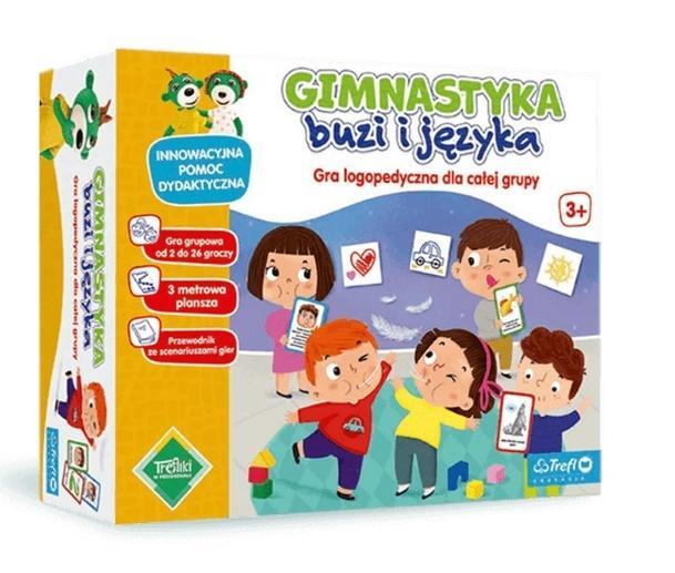 Gimnastyka buzi i języka. Gra logopedyczna TREFL