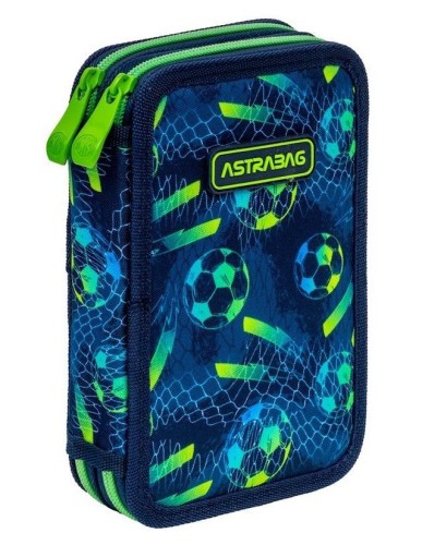 Piórnik podwójny z wyposaż. Football ASTRA