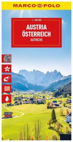 Mapa drogowa Austria 1:400 000, praca zbiorowa