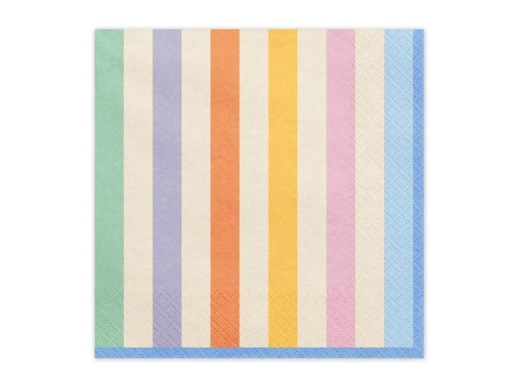 Serwetki Paski 33x33cm 20szt