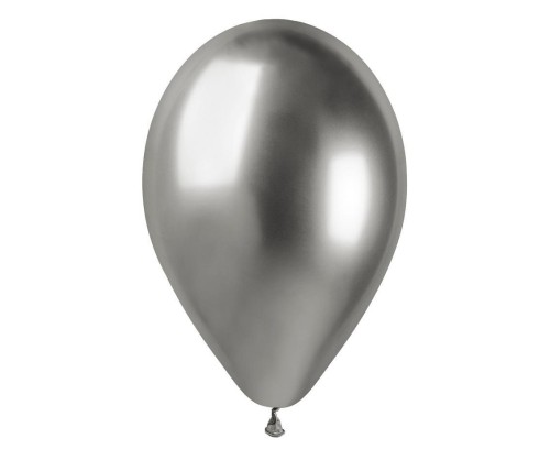 Balony shiny srebrne 33cm 6szt
