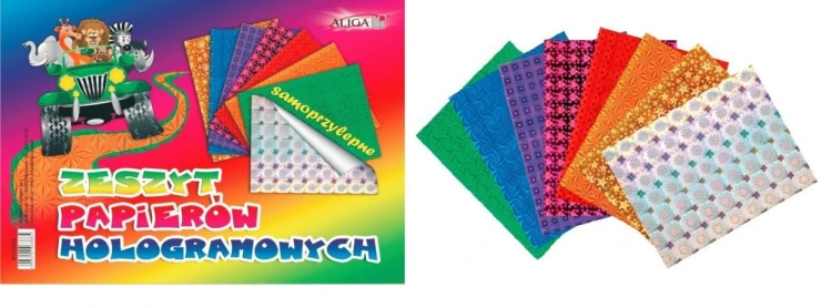 Zeszyt papierów hologramowych samoprzylepnych B5