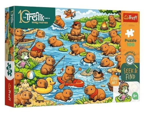 Puzzle 100 Trefliki - Kapibary TREFL, Trefl