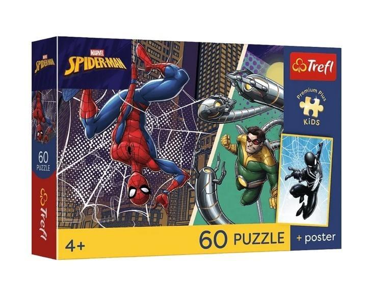 Puzzle 60 Spiderman + plakat TREFL, Trefl