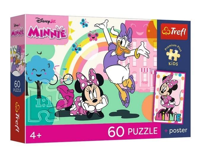 Puzzle 60 Disney Minnie + plakat TREFL, Trefl
