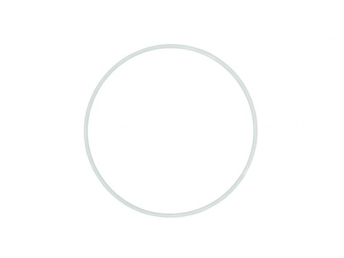 Ring metalowy biały 40cm, Aliga