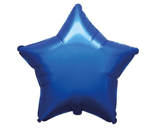 Balon foliowy Gwiazda satynowy Navy Blue 45cm