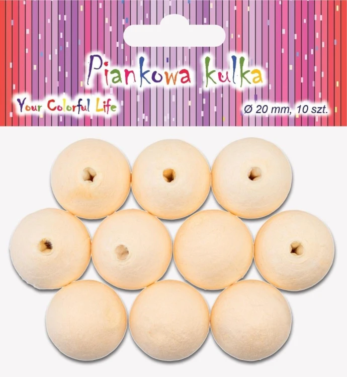 Piankowe kulki 2cm 10szt, Aliga