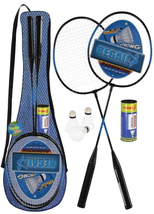 Badminton metalowy plus lotki w pokrowcu