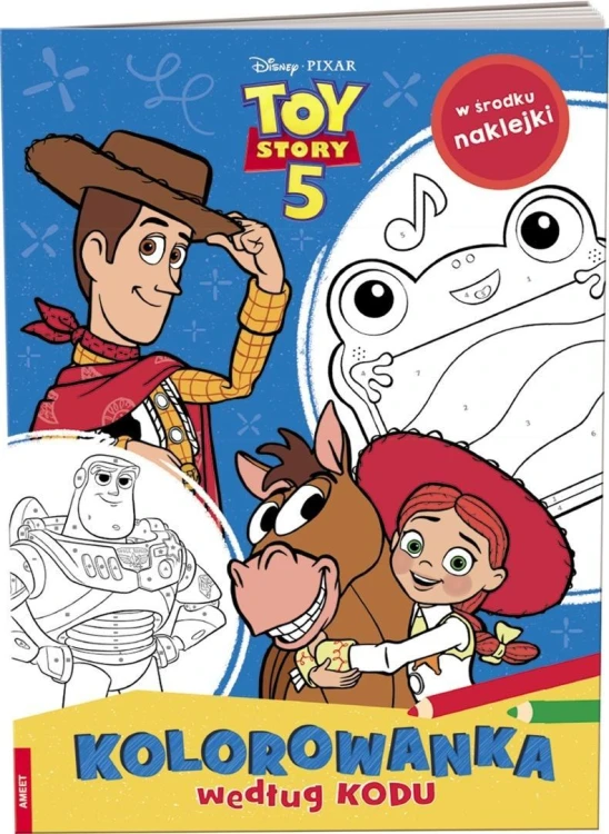 Disney Toy Story 5. Kolorowanka według kodu
