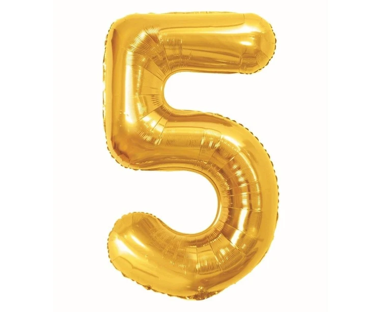 Balon foliowy B&C 5 Royal gold 85cm