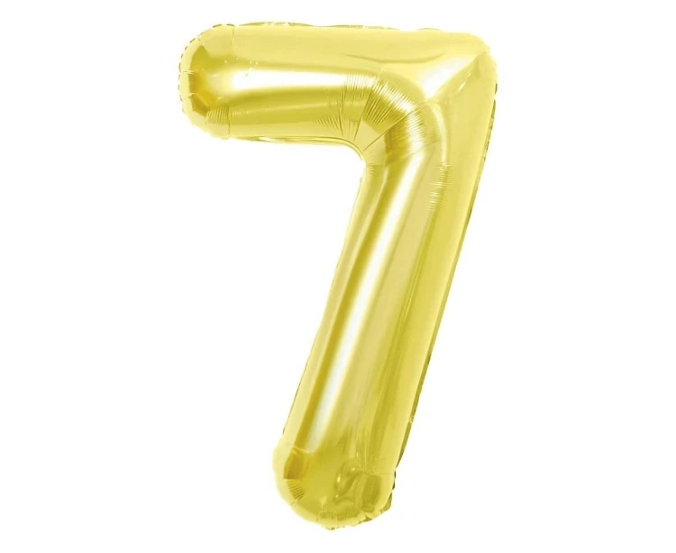 Balon foliowy B&C 7 Light gold 85cm
