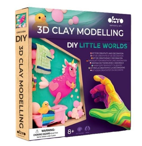 Zestaw DIY z masy plastycznej Jednorożec, Okto