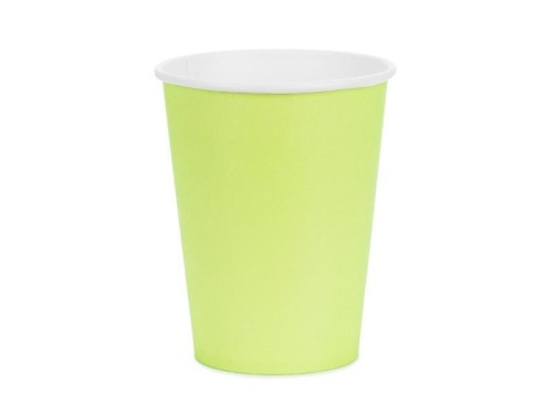 Kubeczki papierowe jasny zielony 250ml 6szt