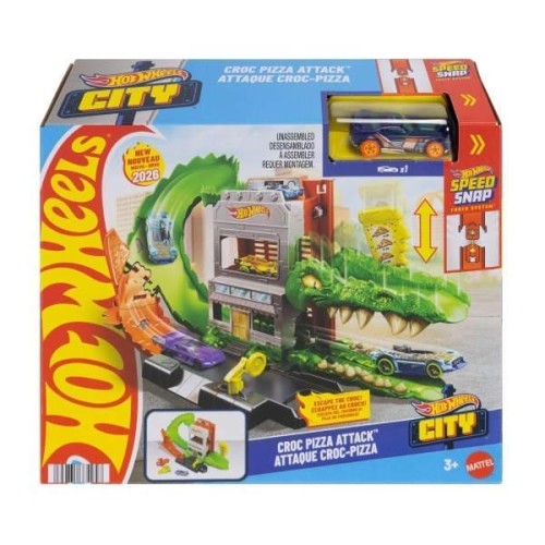 Hot Wheels City Krokodyl Atak na pizzerię, Mattel