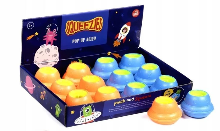 Zabawka gniotek Alien UFO, Puckator