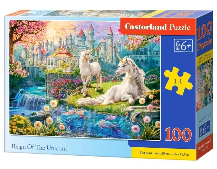 Puzzle 100 Reign Of The Unicorn CASTOR, Castorland