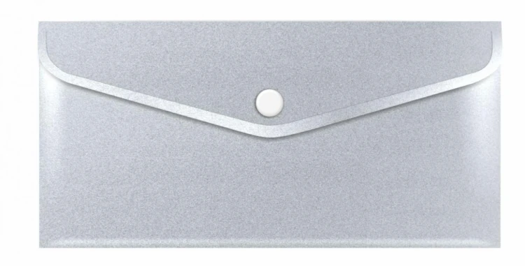 Teczka koperta DL PP stardust silver, Biurfol