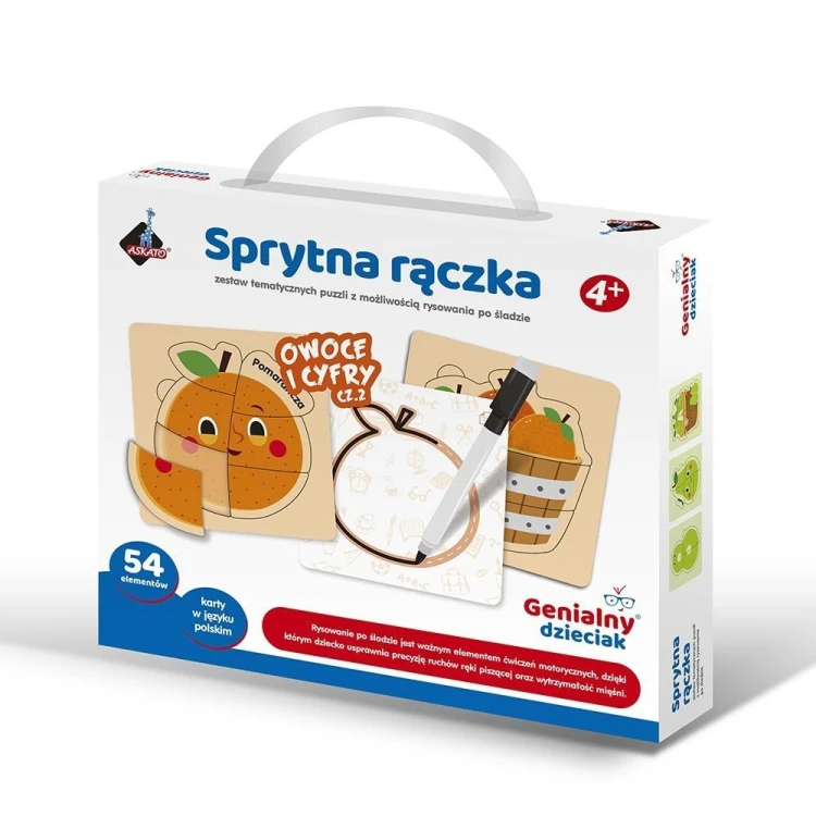 Sprytna rączka - owoce i cyfry 54el, Askato