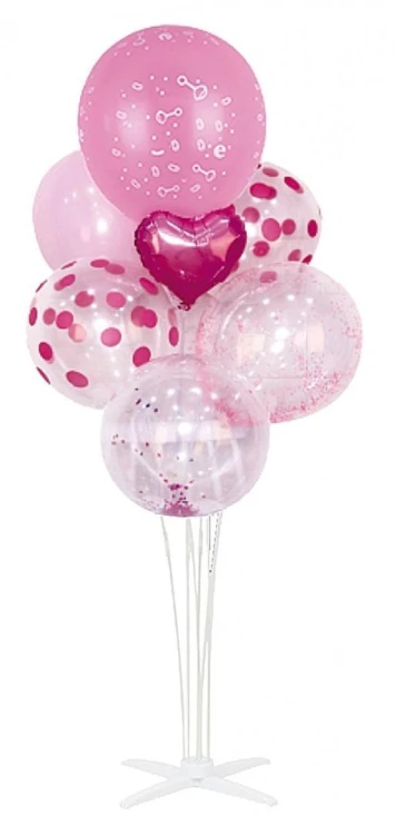 Zestaw balonów różowy 85cm 7szt PARTY GO