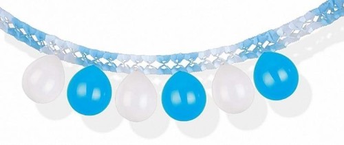 Girlanda balonowa niebiesko-biała 3m PARTY GO