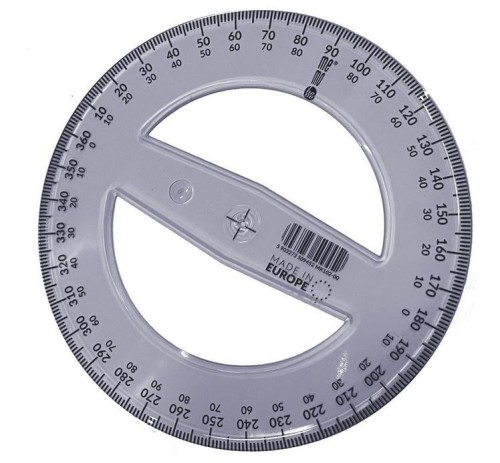 Kątomierz 360 stopni 12cm PRATEL, MemoBe