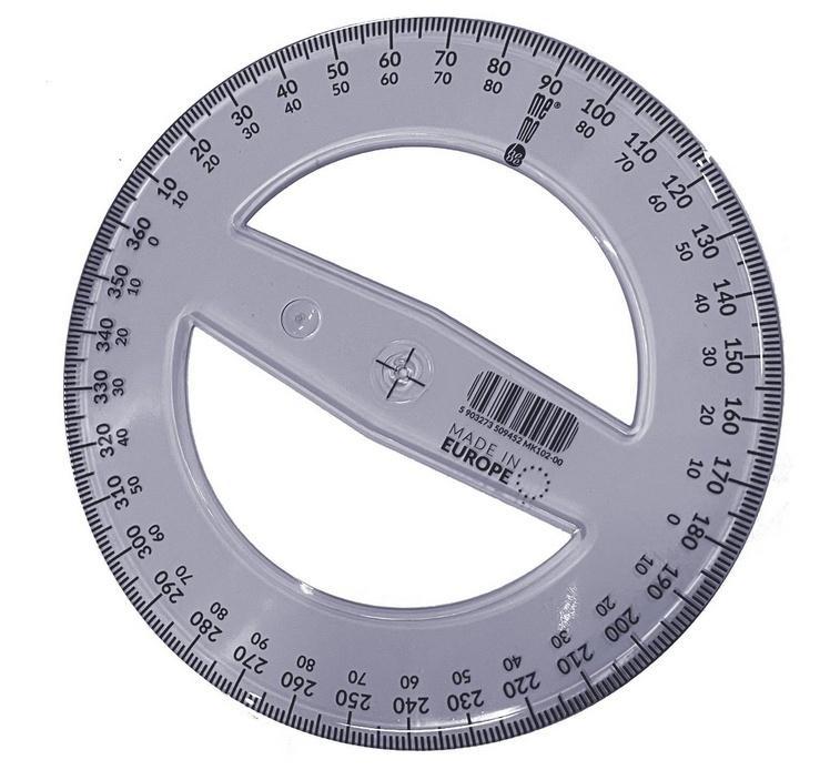 Kątomierz 360 stopni 12cm PRATEL, MemoBe