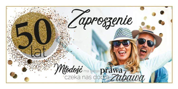 Zaproszenie na 50 Urodziny Z103 (5szt)