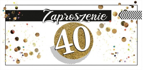 Zaproszenie na 40 Urodziny Z104 (5szt)