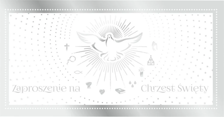 Zaproszenie na Chrzest Z46 (5szt)