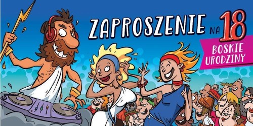 Zaproszenie na 18 Urodziny Z183 (5szt)
