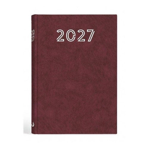 Terminarz 2027 A5 standard bordowy