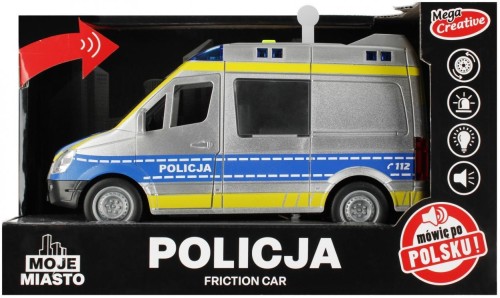 Auto policja 27x17x12cm, Mega Creative