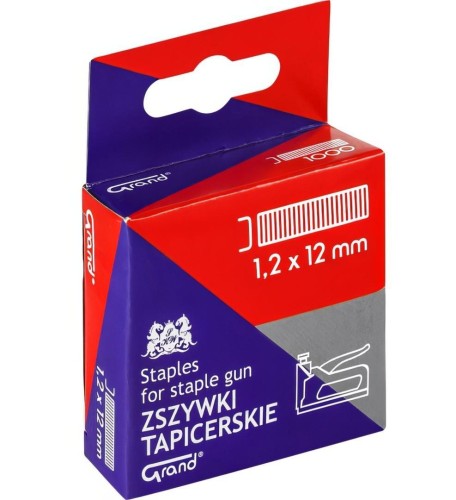 Zszywki do zszywacza tapicerskiego 1,2x12mm GRAND