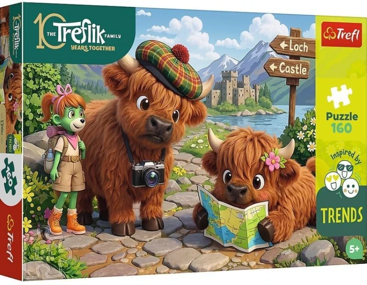 Puzzle 100 Urocza krówka TREFL, Trefl
