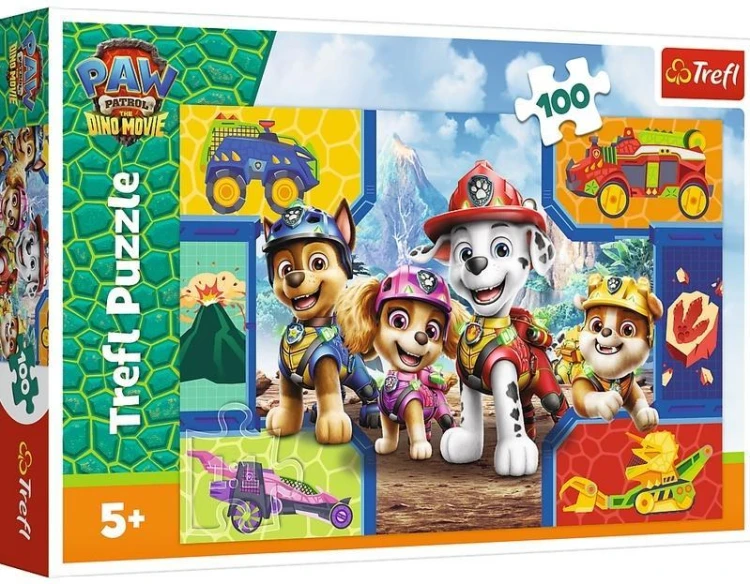Puzzle 100 Psiaki i dinozaury TREFL, Trefl