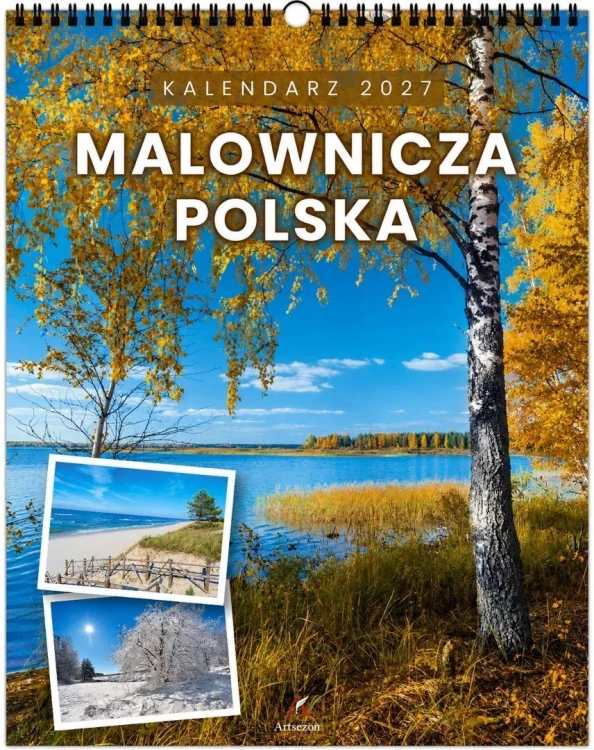 Kalendarz 2027 wieloplanszowy 34x44cm Malownicza..