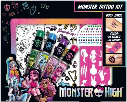 Monster High. Zestaw tatuaży, Mega Creative