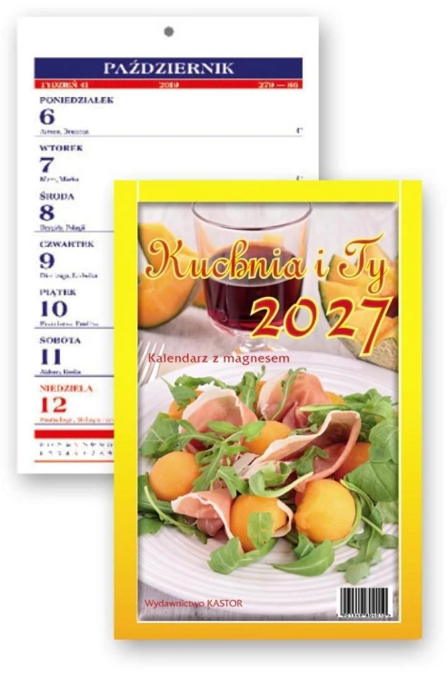 Kalendarz 2027 tyg. magnes Kuchnia i Ty