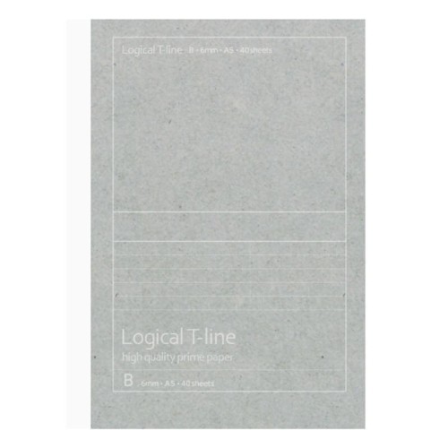 Notatnik A5 Logical T-Line w linie szary