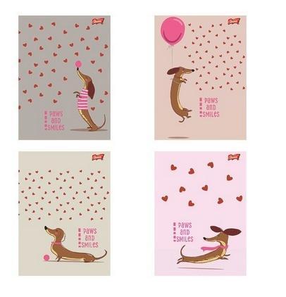 Zeszyt A5/32k kratka Dachshund (15szt), UNIPAP