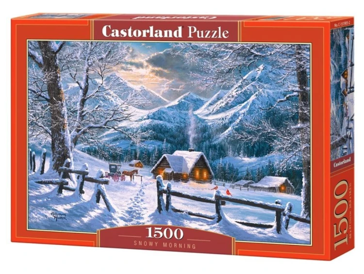 Puzzle 1500 Snowy Morning CASTOR, Castorland