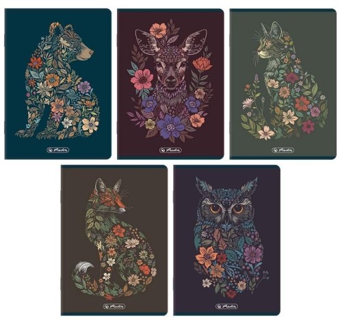 Zeszyt A5/60K kratka Florimals (10szt) HERLITZ
