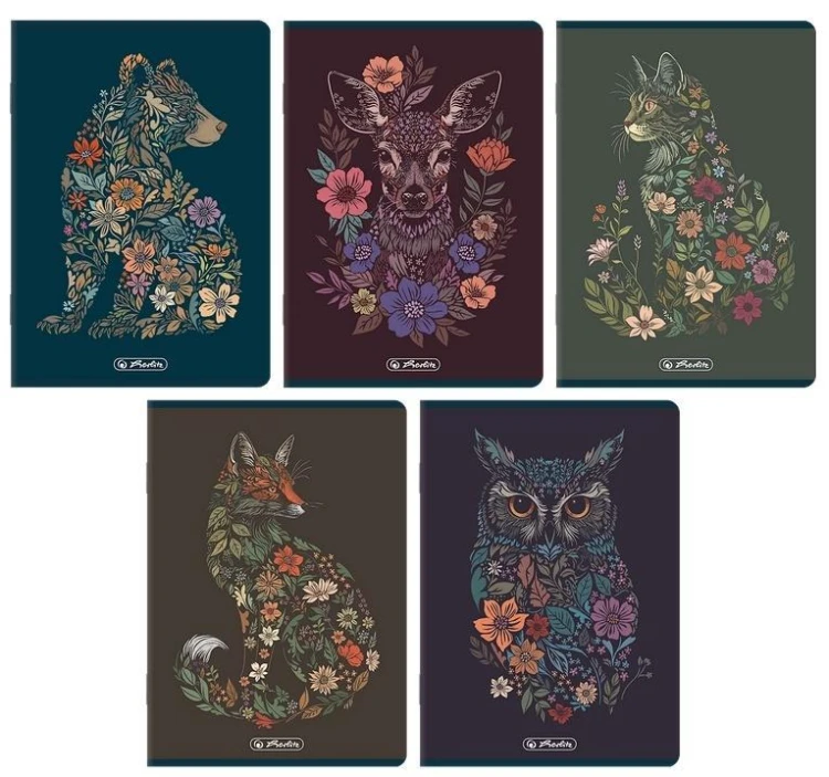 Zeszyt A5/60K kratka Florimals (10szt) HERLITZ