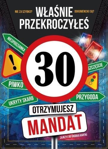 Karnet Urodziny 30