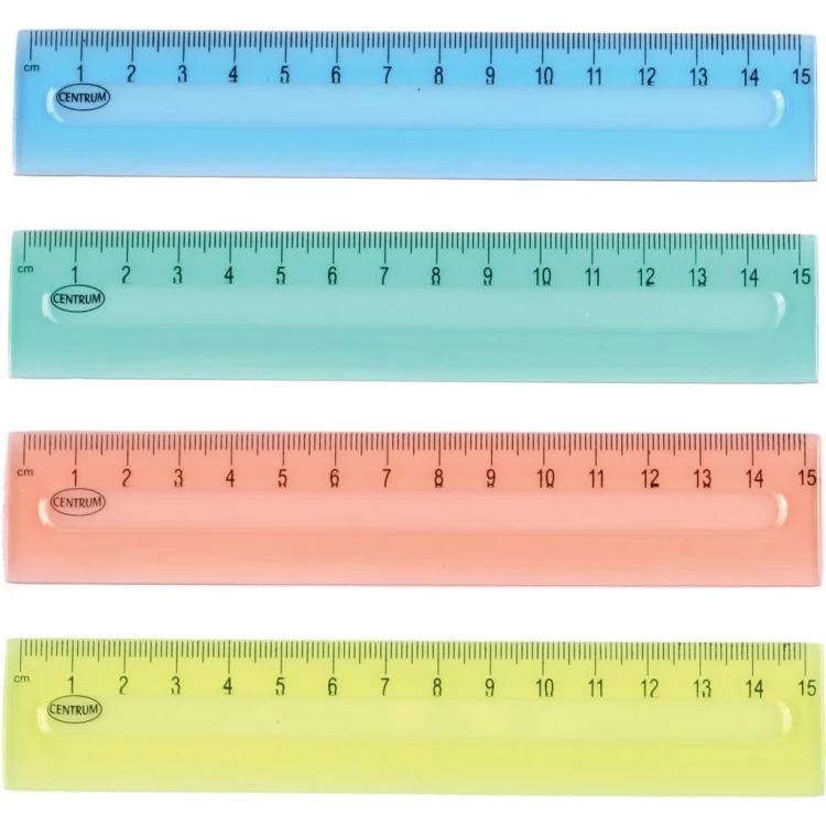 Linijka plastikowa 15cm, Centrum