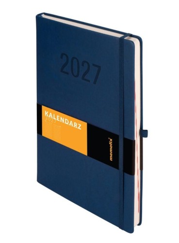 Kalendarz 2027 Memofix A4 DNS granatowy