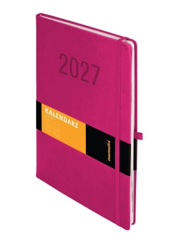 Kalendarz 2027 Memofix A4 TNS Fuksja