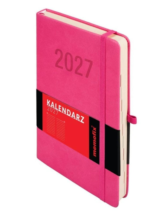 Kalendarz 2027 Memofix A5 DNS różowy