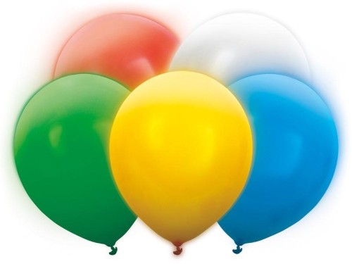 Balony LED 30cm 5szt